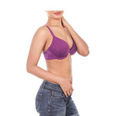 Everyday Wear Padded Underwired Bra With Lace Wings